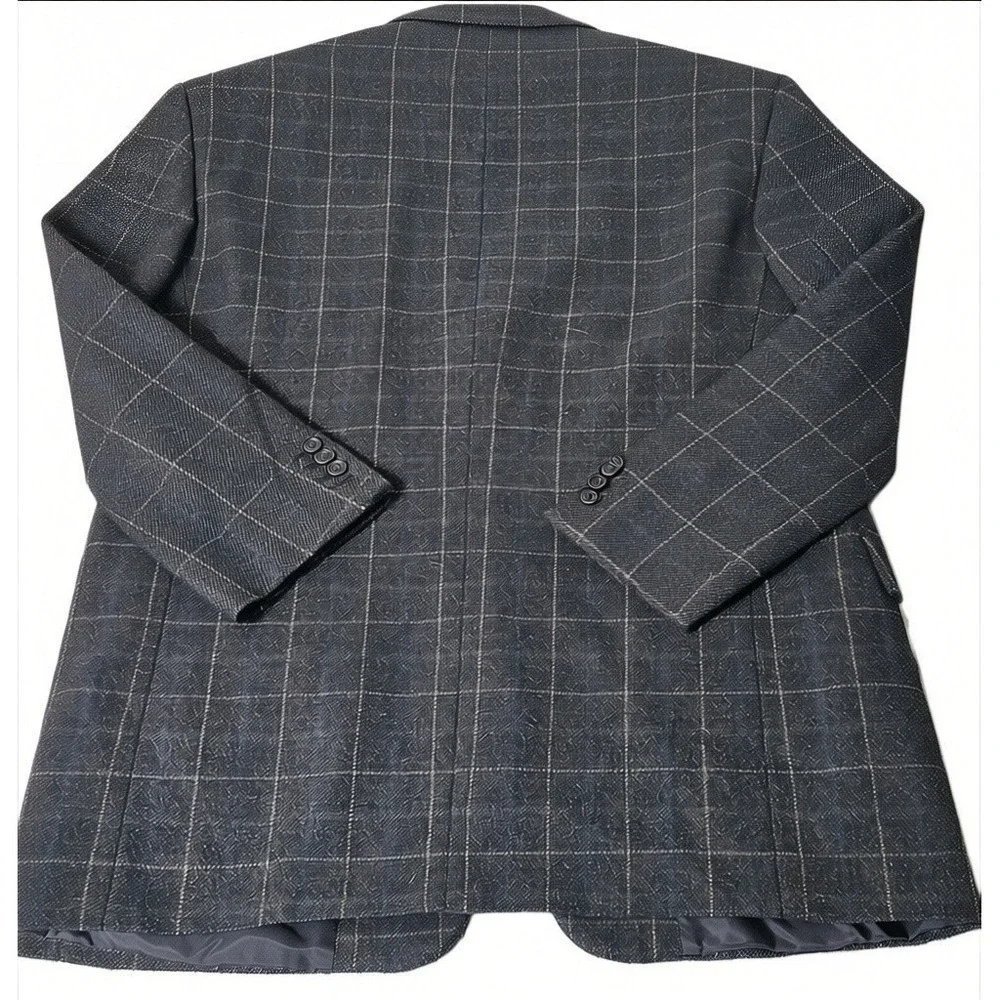 VTG Ermenegildo Zegna  CASHMERE WOOL 90s men's  Blazer Jacket 44L Suit Coat